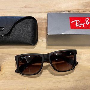 Ray-Ban Justin in Rubber Light Havana